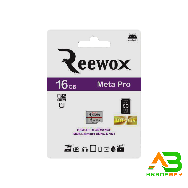 رم میکرو اس دی ظرفیت 16 گیگ برند Reewox مدل Extra Smart